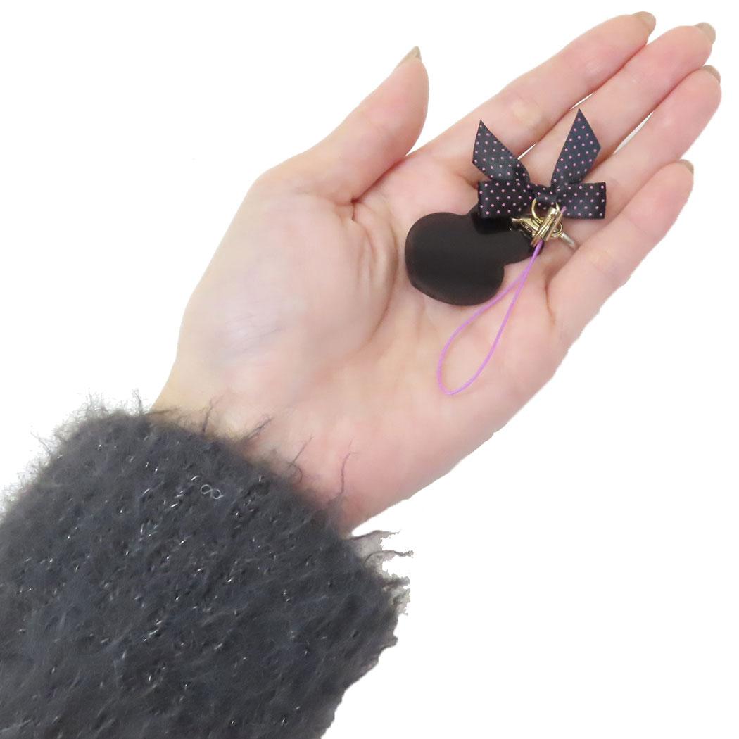 モバイルアクリルストラップ ストラップ クロミ ピンクブラックパーティ サンリオ グルマンディーズ キーホルダー メール便可