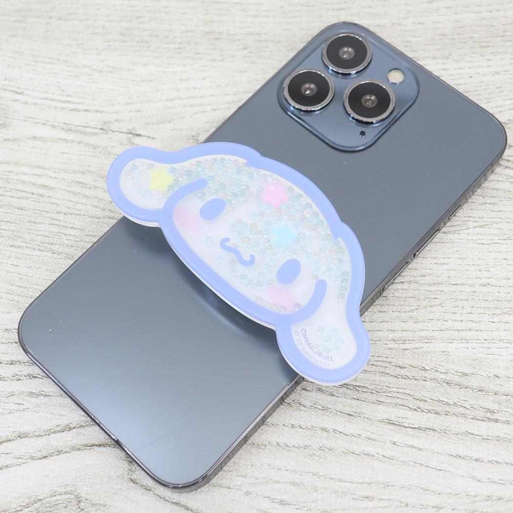 シャカシャカPOCOPOCO スマホアクセ シナモロール サンリオ グルマンディーズ スマホスタンド メール便可