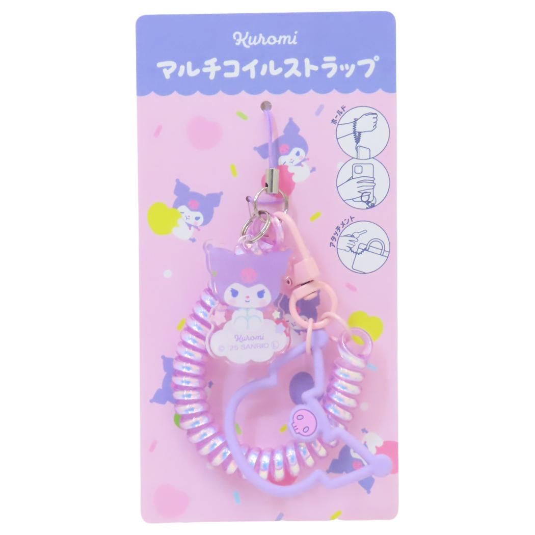 クロミ スマホアクセ マルチコイルストラップ サンリオ グルマンディーズ 携帯ストラップ キャラクター グッズ メール便可 シネマコレクション