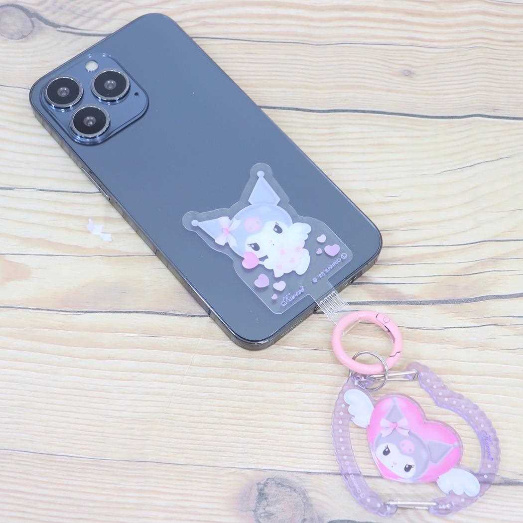 マルチリングプラス クリアカラビナ付き スマホアクセ クロミ サンリオ グルマンディーズ 落下防止 スマホホルダー メール便可