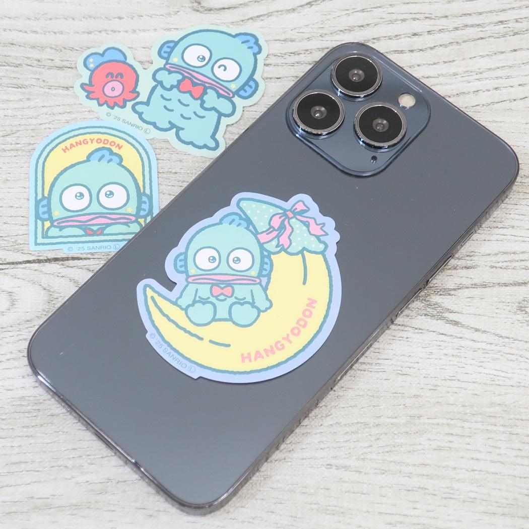 蓄光モバイルステッカー ダイカットシール ハンギョドン サンリオ グルマンディーズ デコレーション 光る メール便可