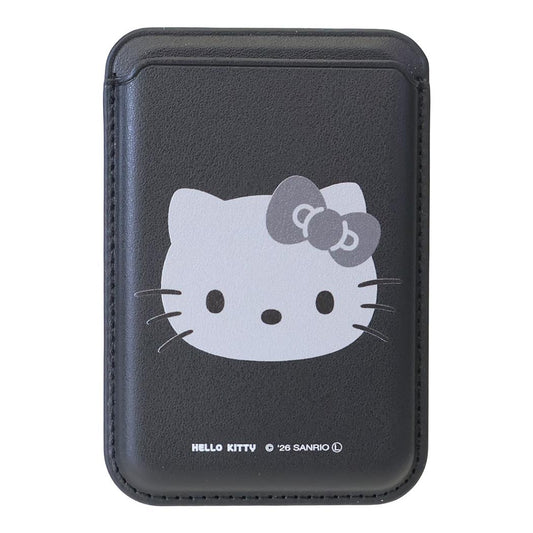 ハローキティ カードケース カードウォレット for MagSafe グレー サンリオ グルマンディーズ