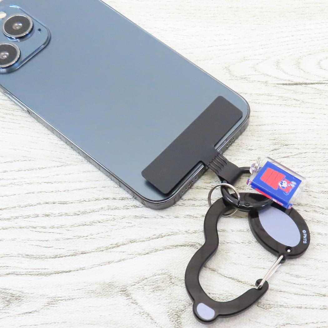 マルチリングプラス カラビナ付き スマホアクセ スヌーピー ジョークール ピーナッツ グルマンディーズ 落下防止 スマホホルダー メール便可