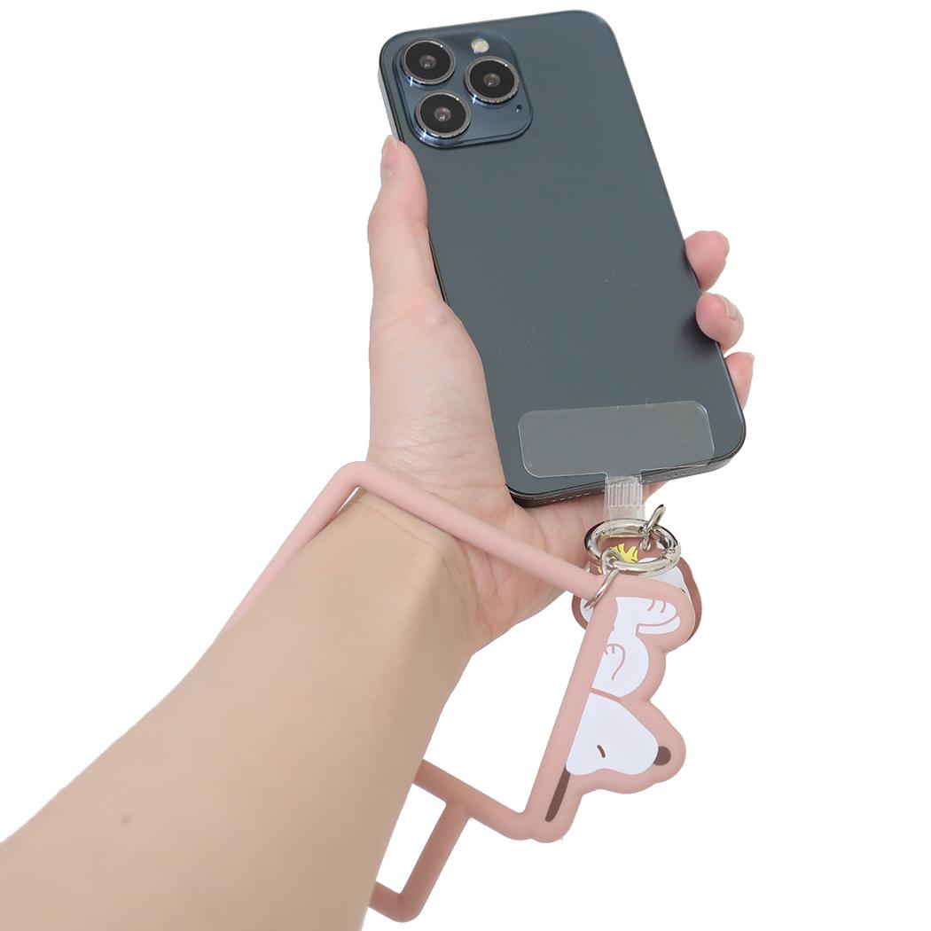 マルチリングプラス シリコンブレスレット スマホアクセ スヌーピー スヌーピー＆ウッドストック ピーナッツ グルマンディーズ 落下防止 スマホホルダー メール便可