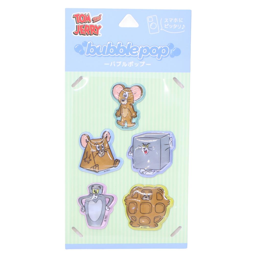 トムとジェリー シールシート bubble pop ファニーアート ワーナーブラザース グルマンディーズ デコレーション デコシール キャラクター グッズ メール便可 シネマコレクション