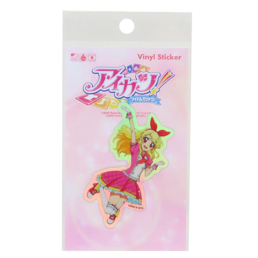ホログラムステッカー ダイカットシール アイカツ！ 星宮いちご ゼネラルステッカー 耐水耐光 デコステッカー メール便可