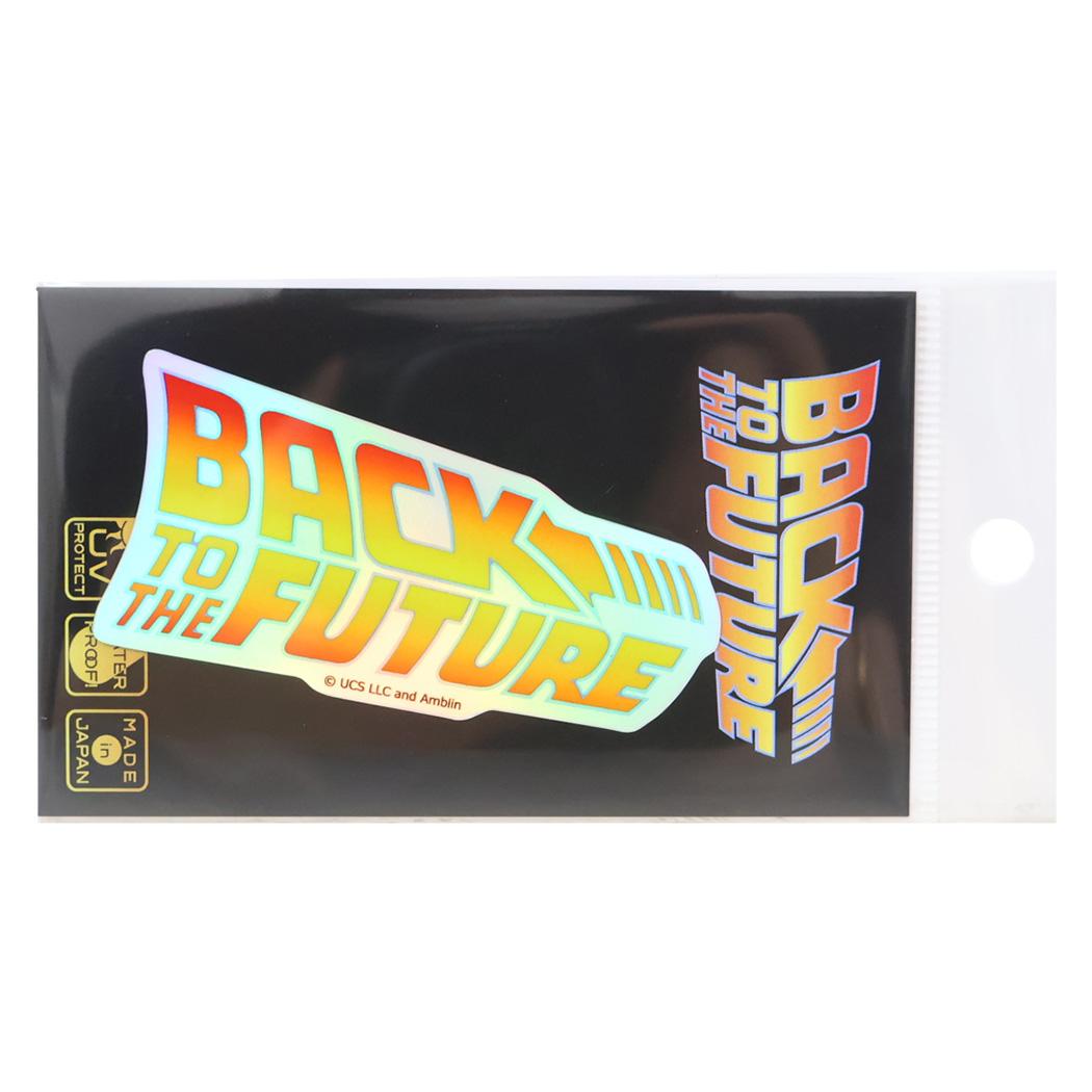 ホログラムステッカー ダイカットシール バックトゥザフューチャー ロゴ ゼネラルステッカー 耐水耐光 デコステッカー 日本製 映画メール便可
