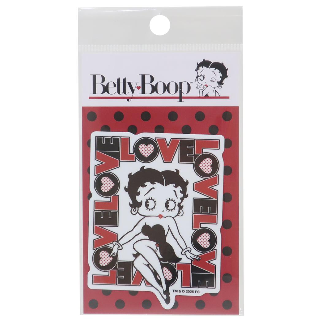 ビニールステッカー ダイカットシール ベティブープ LOVE02 BETTY BOOP ゼネラルステッカー デコステッカー 耐水耐光 メール便可