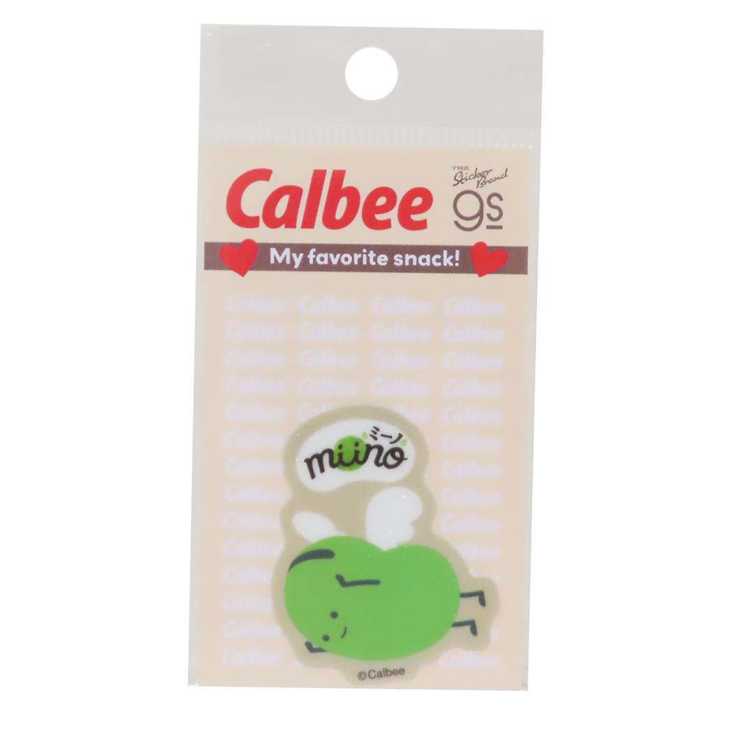 カルビー ミーノ ダイカットシール グリッターミニステッカー お菓子パッケージ ゼネラルステッカー 耐水耐光 キャラクター グッズ メール便可 シネマコレクション