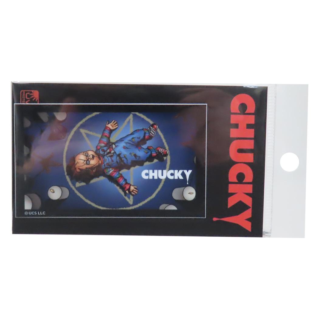CHUCKY チャッキー ダイカットシール ダイカットビニールステッカー 儀式 ゼネラルステッカー デコステッカー 耐水耐光 映画キャラクター グッズ メール便可 シネマコレクション