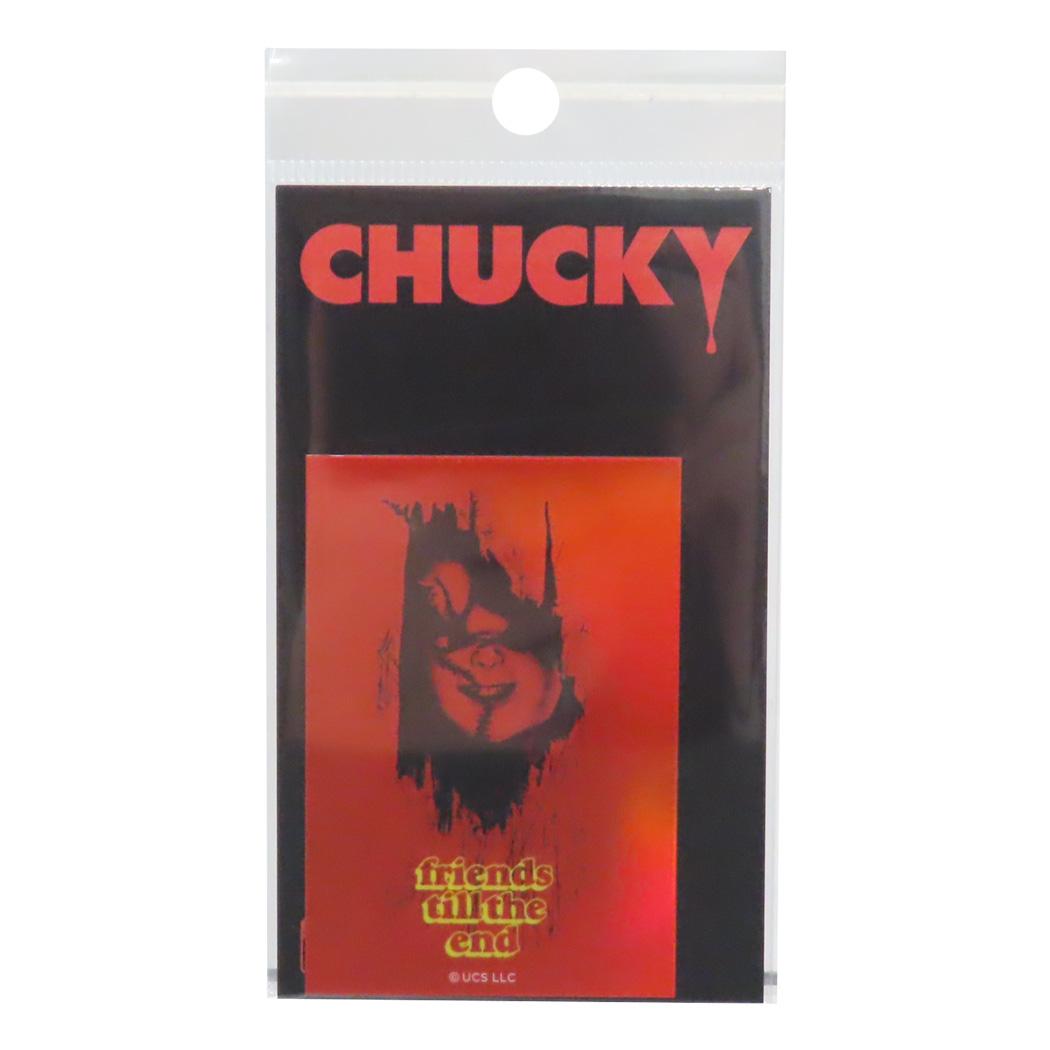 ホログラムステッカー ダイカットシール CHUCKY チャッキー friends till the end ゼネラルステッカー デコステッカー 耐水耐光 映画メール便可