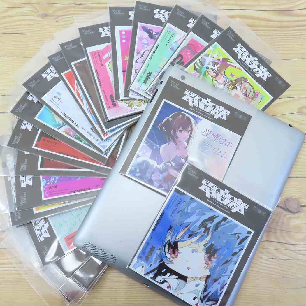 CDジャケットステッカー ステッカー 電音部 りむる 焼ケ鮭 ゼネラルステッカー 耐水耐光 デコステッカー メール便可