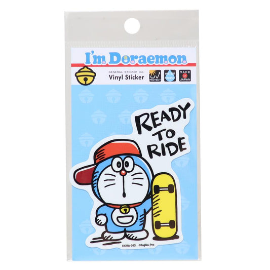 アイムドラえもん ダイカットシール ダイカットビニールステッカー READY TO RIDE サンリオ ゼネラルステッカー デコステッカー 耐水耐光 日本製 アニメキャラクター グッズ メール便可 シネマコレクション