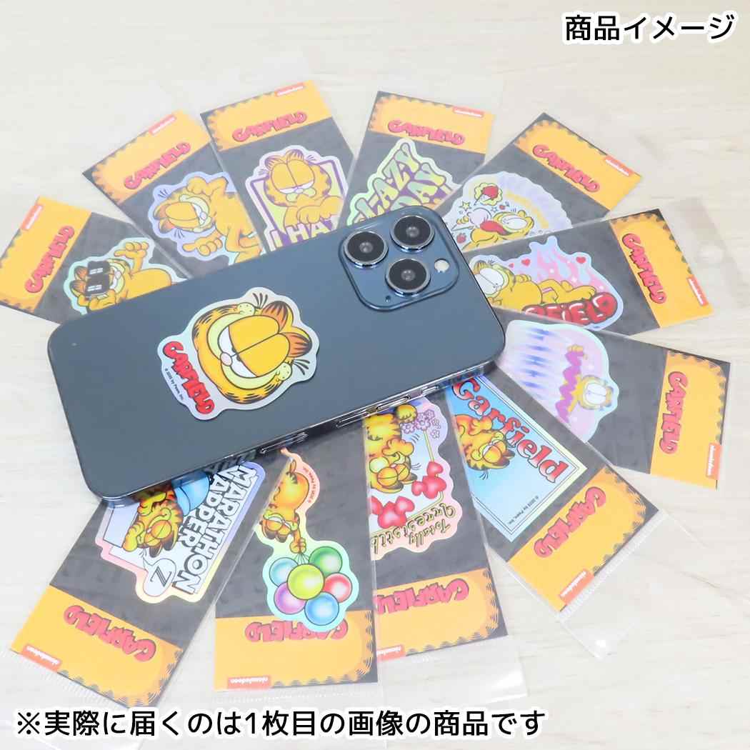 ホログラムミニステッカー ダイカットシール ガーフィールド MARATHON NAPPER ゼネラルステッカー 耐水耐光 デコステッカー メール便可
