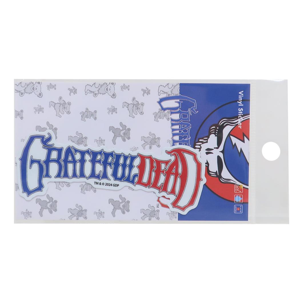 ダイカットビニールステッカー ビニールシール GRATEFUL DEAD グレイトフルデッド ロゴ ゼネラルステッカー デコステッカー 耐水耐光 メール便可