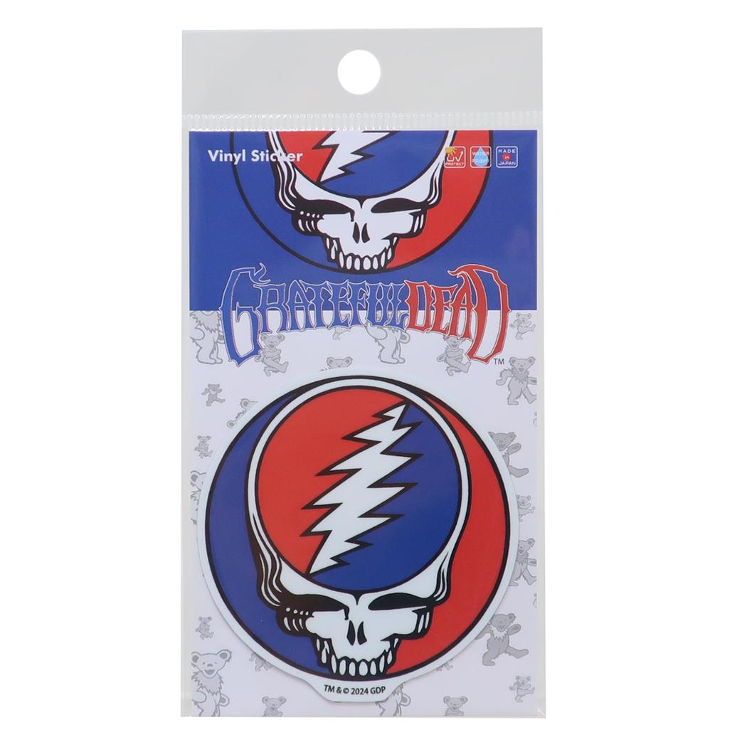 ダイカットビニールステッカー ビニールシール GRATEFUL DEAD グレイトフルデッド STEAL YOUR FACE ゼネラルステッカー デコステッカー 耐水耐光 メール便可