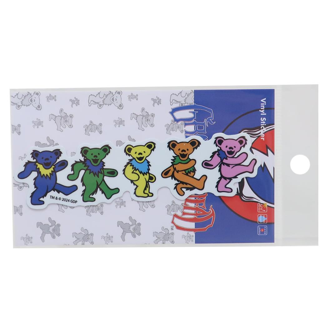 ダイカットビニールステッカー ビニールシール GRATEFUL DEAD グレイトフルデッド DANCING BEARS ゼネラルステッカー デコステッカー 耐水耐光 メール便可