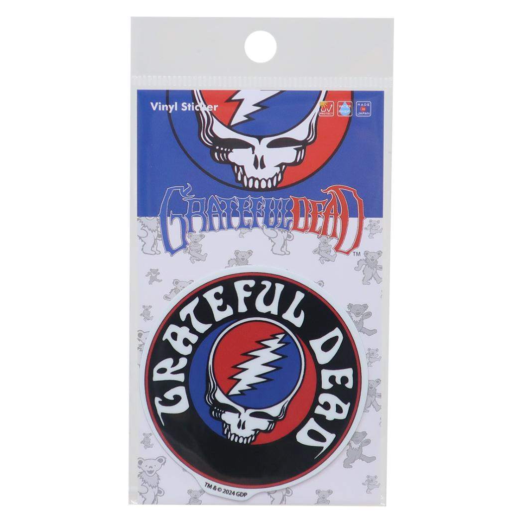 ダイカットビニールステッカー ビニールシール GRATEFUL DEAD グレイトフルデッド サークル ロゴ ゼネラルステッカー デコステッカー 耐水耐光 メール便可