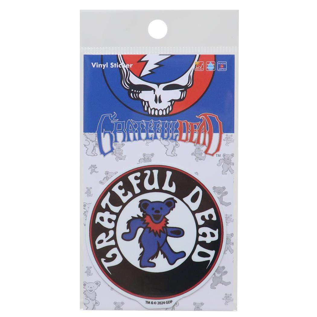 GRATEFUL DEAD グレイトフルデッド ビニールシール ダイカットビニールステッカー DANCING BEARS サークル ゼネラルステッカー デコステッカー 耐水耐光 キャラクター グッズ メール便可 シネマコレクション