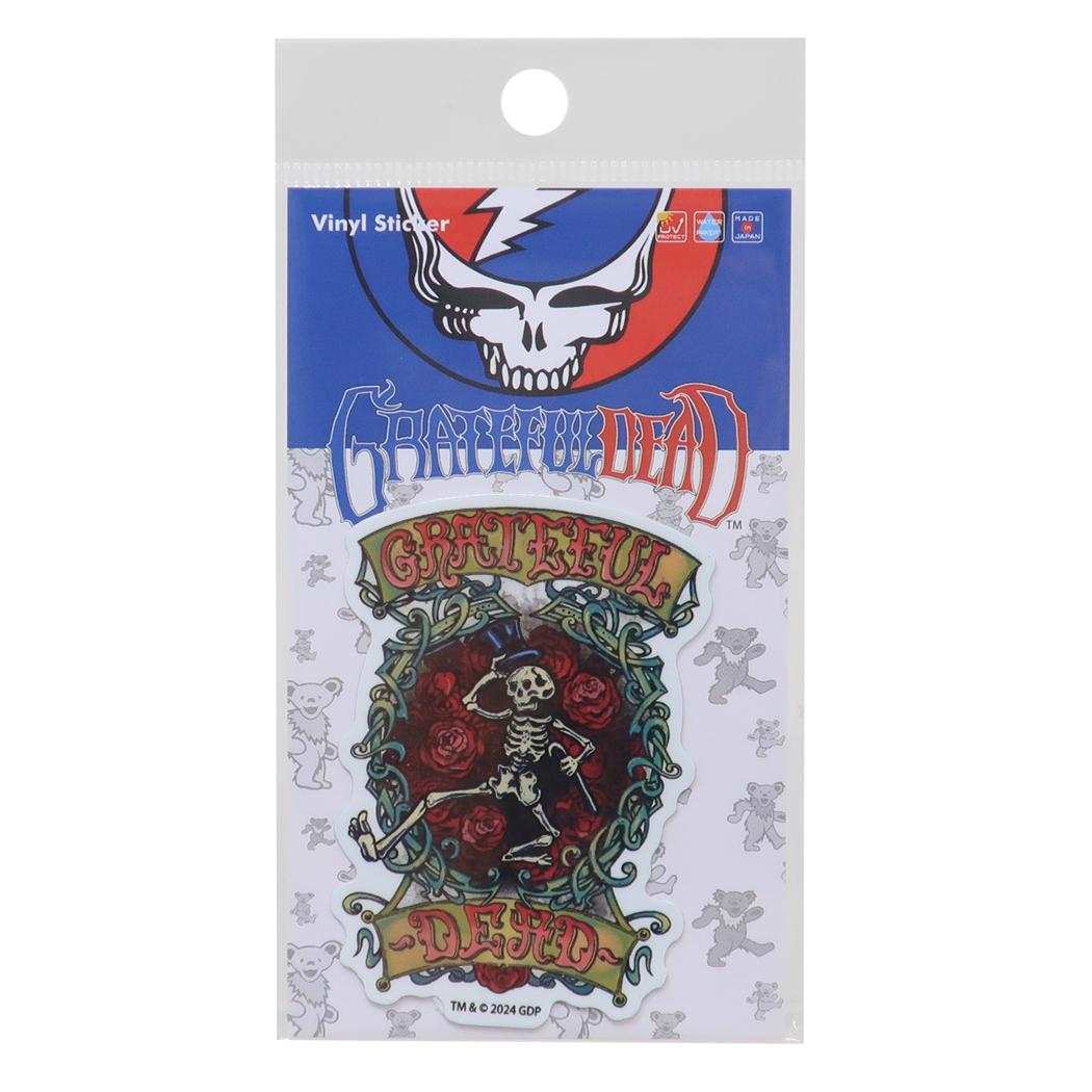 ダイカットビニールステッカー ビニールシール GRATEFUL DEAD グレイトフルデッド SKELETON ゼネラルステッカー デコステッカー 耐水耐光 メール便可