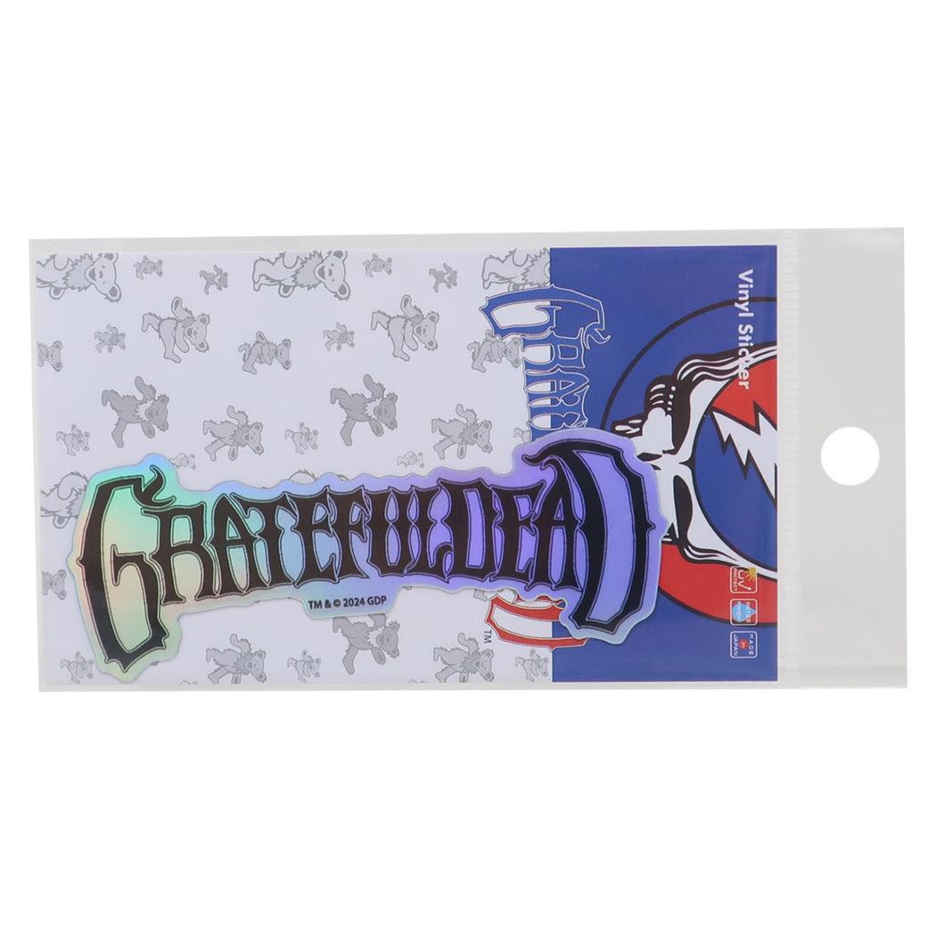GRATEFUL DEAD グレイトフルデッド ステッカー ダイカットホログラムステッカー ロゴ ゼネラルステッカー デコステッカー 耐水耐光 キャラクター グッズ メール便可 シネマコレクション