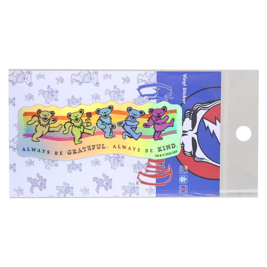 GRATEFUL DEAD ビニールシール ホログラムステッカー ALWAYS BE KIND ゼネラルステッカー
