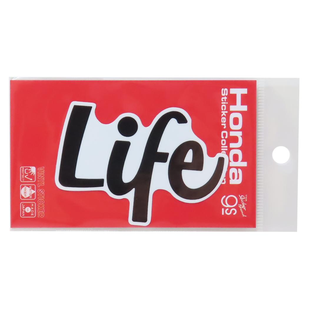 ビニールステッカー ダイカットシール Honda四輪ロゴ LIFE 1971 自動車 ゼネラルステッカー デコステッカー 耐水耐光 シンプル コレクション カスタム メール便可