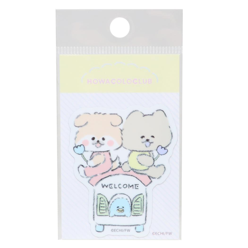 ほわころくらぶ ダイカットシール ダイカットステッカー しばころちゃ＆チャウちゃん ゼネラルステッカー デコステッカー 耐水耐光 日本製 キャラクター グッズ メール便可 シネマコレクション