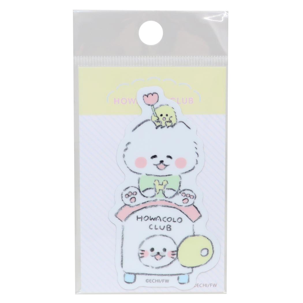 ほわころくらぶ ダイカットシール ダイカットステッカー ほわころちゃん＆むくころちゃん ゼネラルステッカー デコステッカー 耐水耐光 日本製 キャラクター グッズ メール便可 シネマコレクション