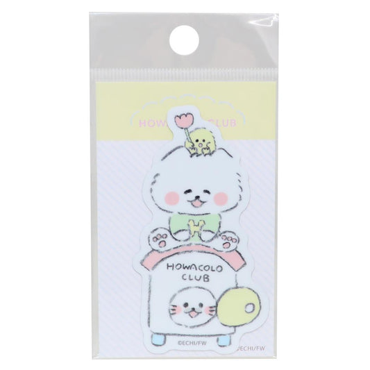 ほわころくらぶ ダイカットシール ダイカットステッカー ほわころちゃん＆むくころちゃん ゼネラルステッカー デコステッカー 耐水耐光 日本製 キャラクター グッズ メール便可 シネマコレクション