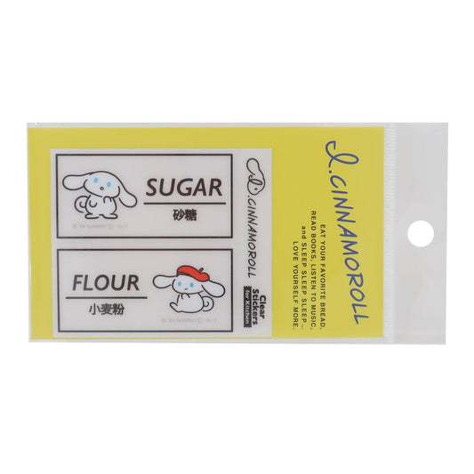 キッチン用クリアステッカー ステッカー シナモロール SUGAR＆FLOUR アイシナモロール サンリオ ゼネラルステッカー キッチン雑貨 クリアシール メール便可