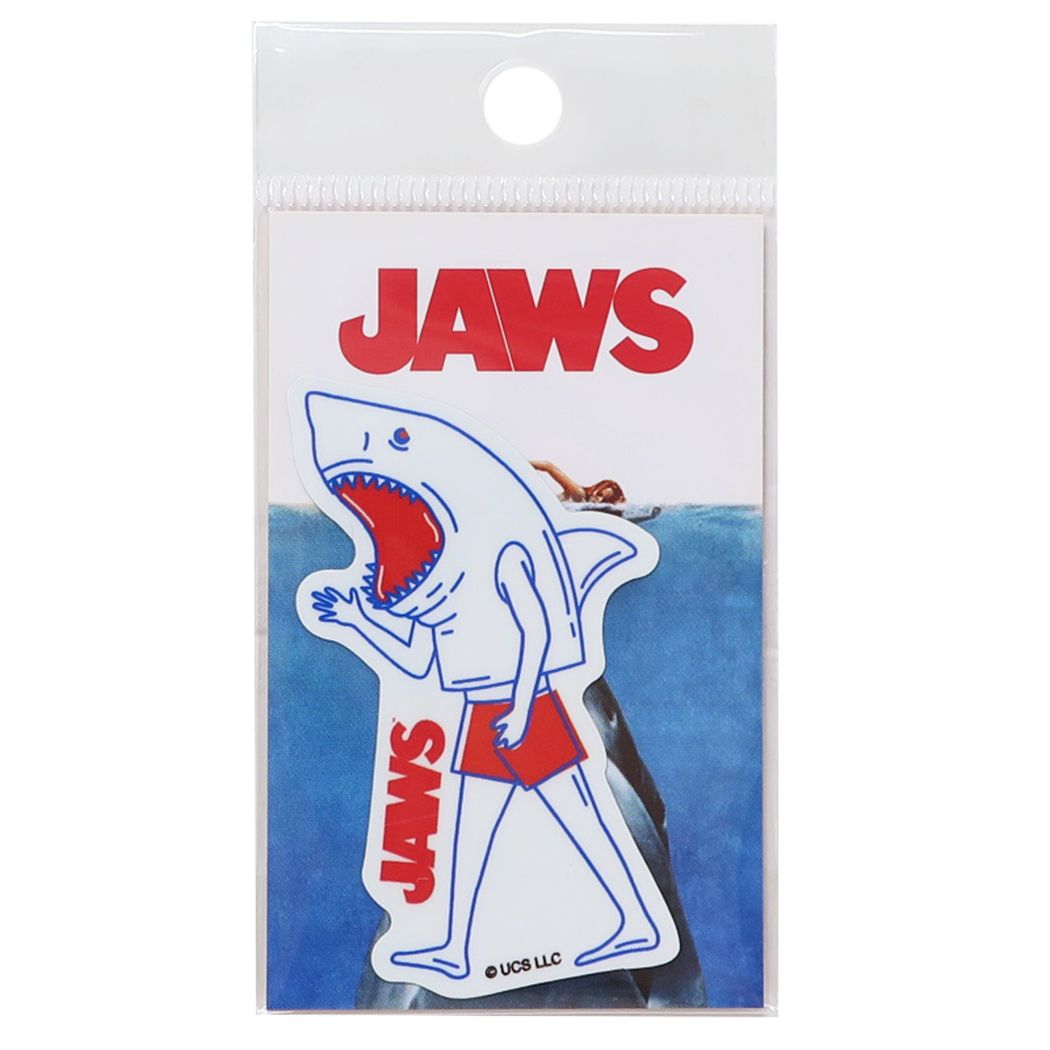 ジョーズビニールシールダイカットミニステッカーWALKINGJAWSゼネラルステッカー耐水耐光デコステッカー映画キャラクターグッズメール便可シネマコレクション