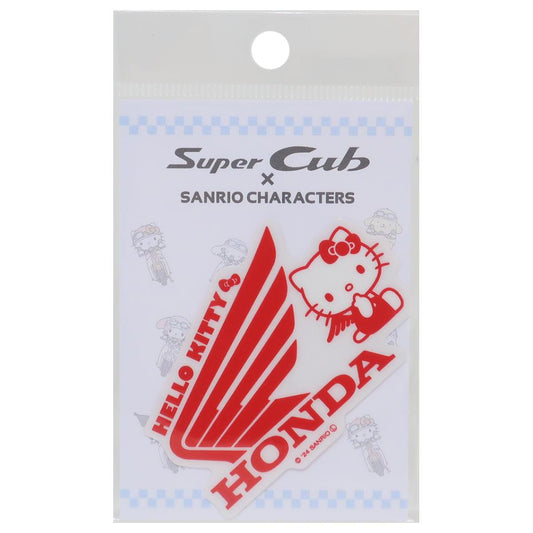 透明ステッカー ダイカットシール ハローキティ HONDAxサンリオキャラクターズ 01 サンリオ ゼネラルステッカー デコステッカー 耐水耐光 メール便可