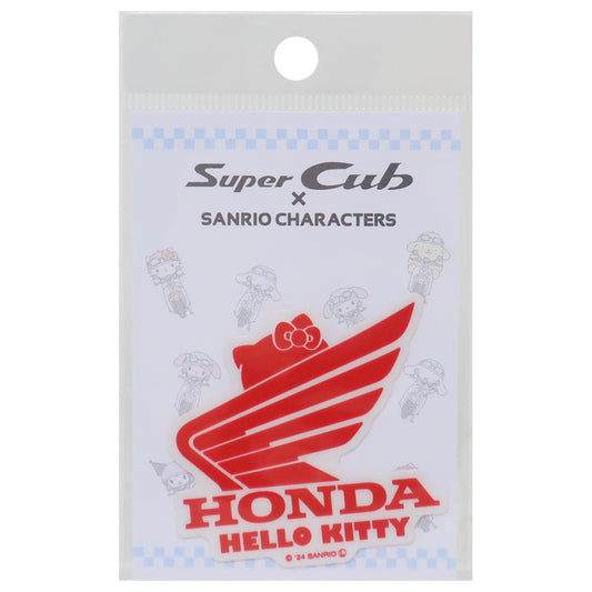 透明ステッカー ダイカットシール ハローキティ HONDAxサンリオキャラクターズ 02 サンリオ ゼネラルステッカー デコステッカー 耐水耐光 メール便可