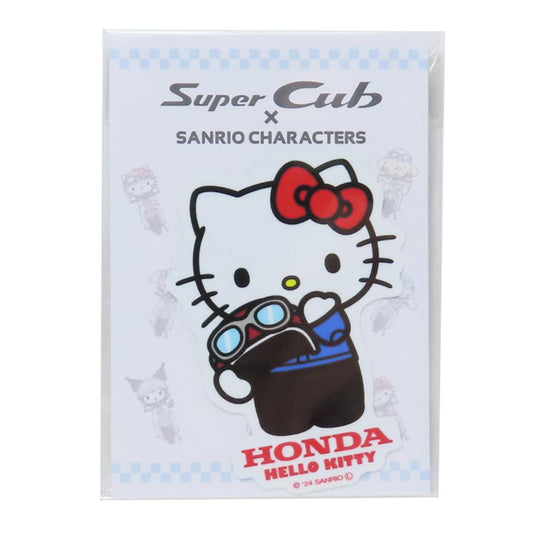 ビニールステッカー ダイカットシール HONDAxハローキティ ヘルメット サンリオ ゼネラルステッカー デコステッカー 耐水耐光 メール便可