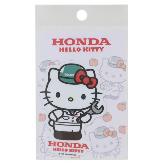 ダイカットステッカー ダイカットシール HONDAxハローキティ 作業着 サンリオ ゼネラルステッカー デコステッカー 耐水耐光 メール便可