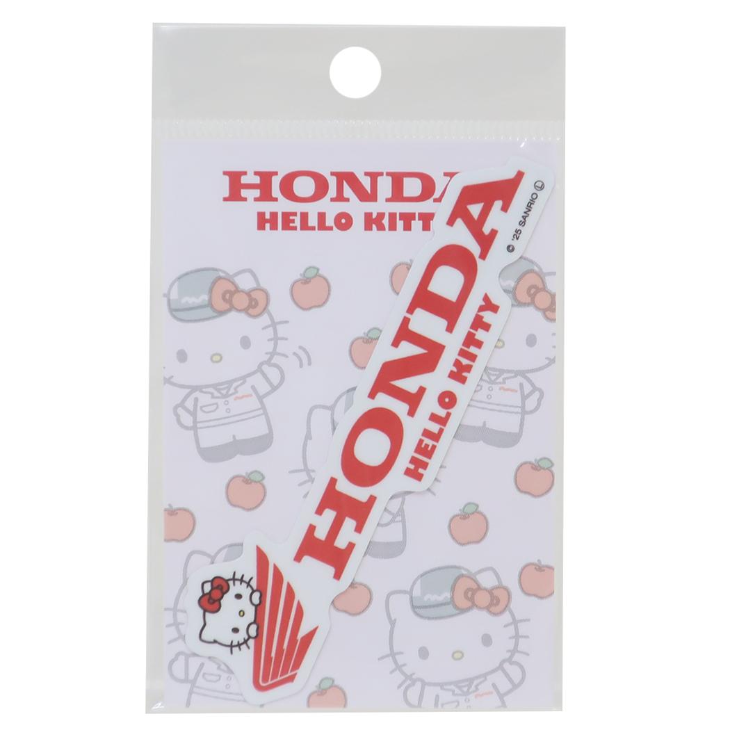 ダイカットステッカー ダイカットシール HONDAxハローキティ ロゴ サンリオ ゼネラルステッカー デコステッカー 耐水耐光 メール便可