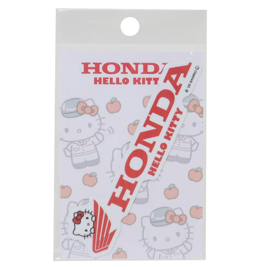 ダイカットステッカー ダイカットシール HONDAxハローキティ ロゴ サンリオ ゼネラルステッカー デコステッカー 耐水耐光 メール便可