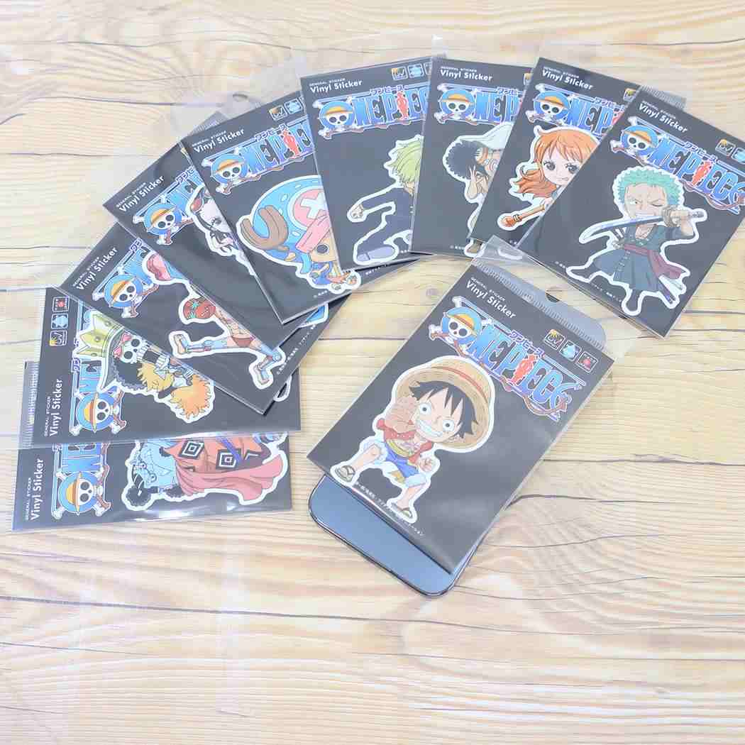 ビニールステッカー ダイカットシール ワンピース ルフィ SD 少年ジャンプ ゼネラルステッカー デコステッカー 耐水耐光 アニメメール便可