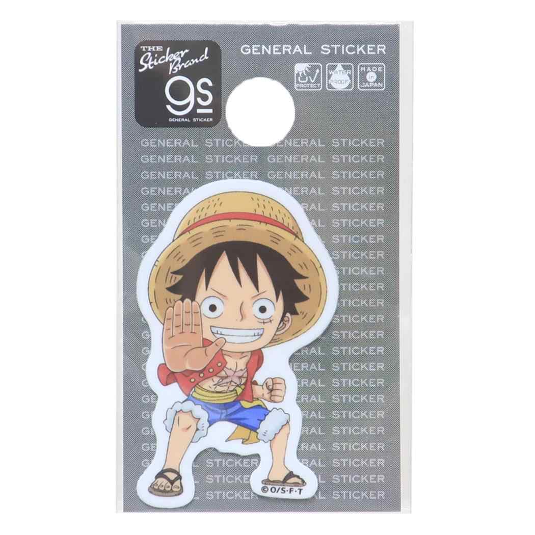 ダイカットミニステッカー ビニールシール ワンピース ルフィ SD 少年ジャンプ ゼネラルステッカー 耐水耐光 デコステッカー アニメメール便可