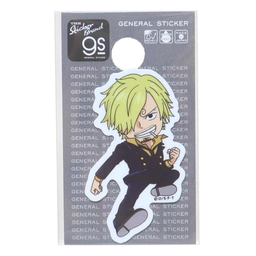 ダイカットミニステッカー ビニールシール ワンピース サンジ SD 少年ジャンプ ゼネラルステッカー 耐水耐光 デコステッカー アニメメール便可