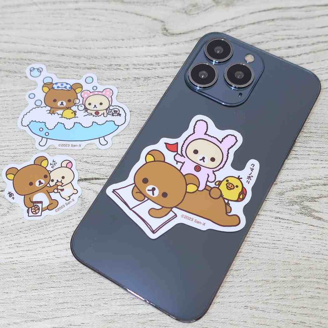 ステッカーパックミニ 3枚セット ステッカーリラックマ 生活 サンエックス ゼネラルステッカー 耐水耐光 デコステッカー メール便可