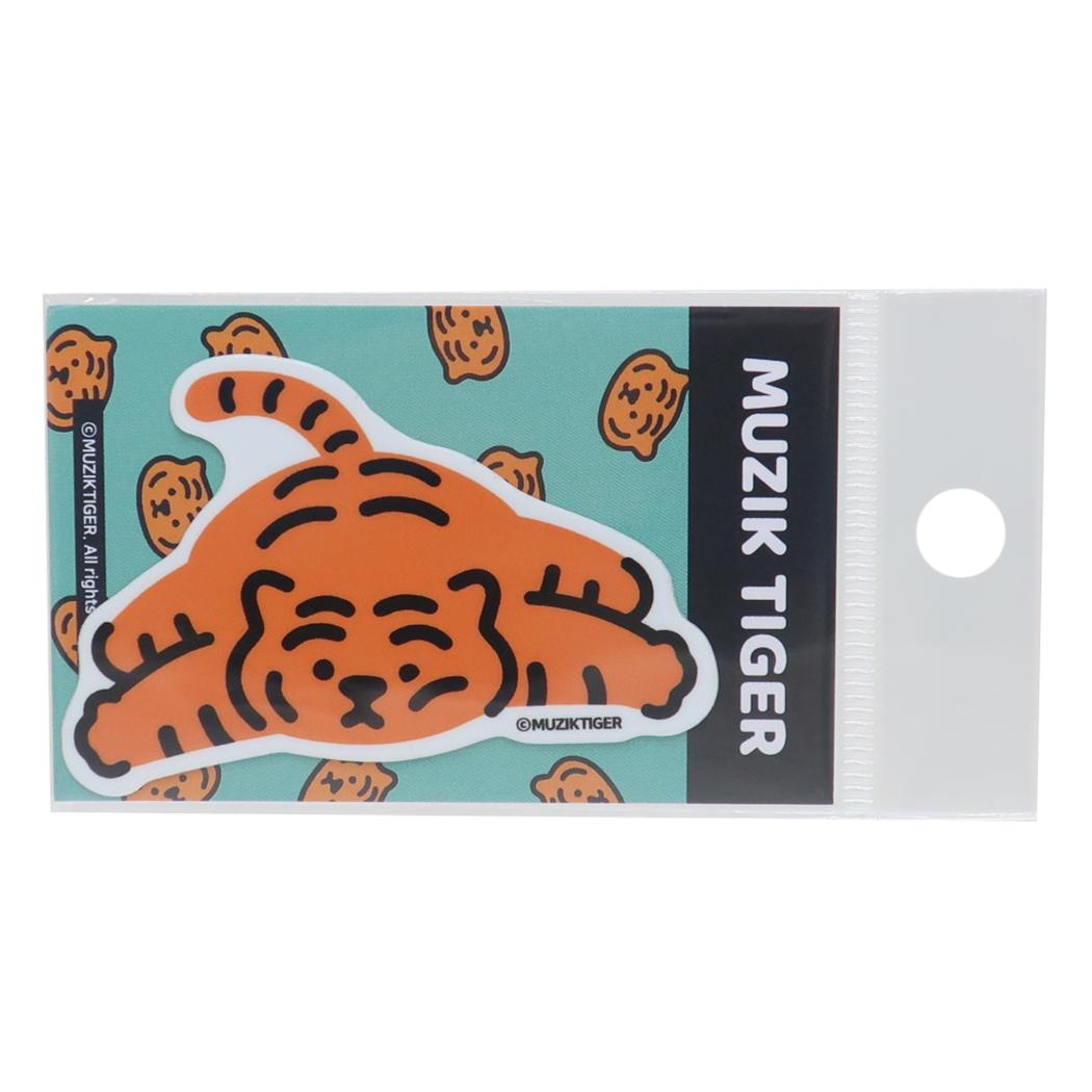 ダイカットミニステッカー ダイカットシール MUZIK TIGER ムジークタイガー ねそべり ゼネラルステッカー 耐水耐光 デコステッカー メール便可