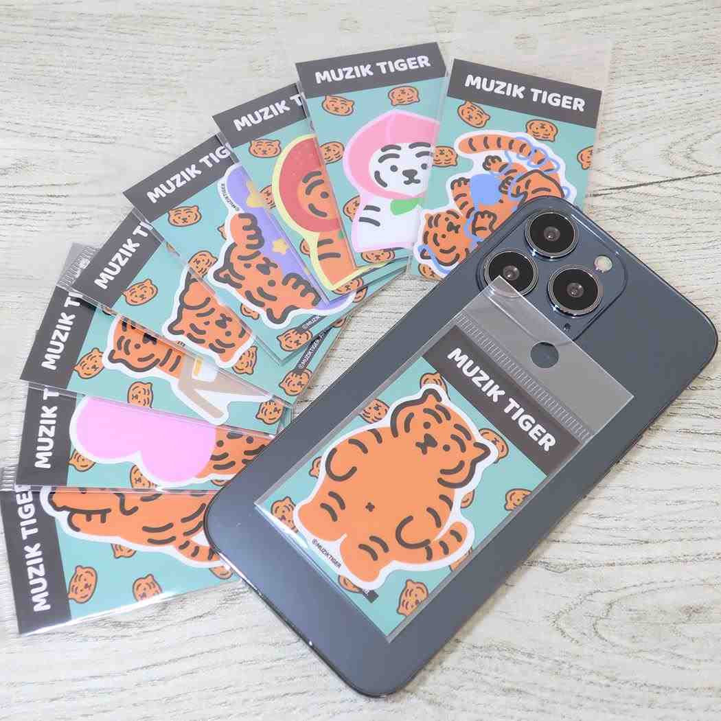 ダイカットミニステッカー ダイカットシール MUZIK TIGER ムジークタイガー いちご ゼネラルステッカー 耐水耐光 デコステッカー メール便可