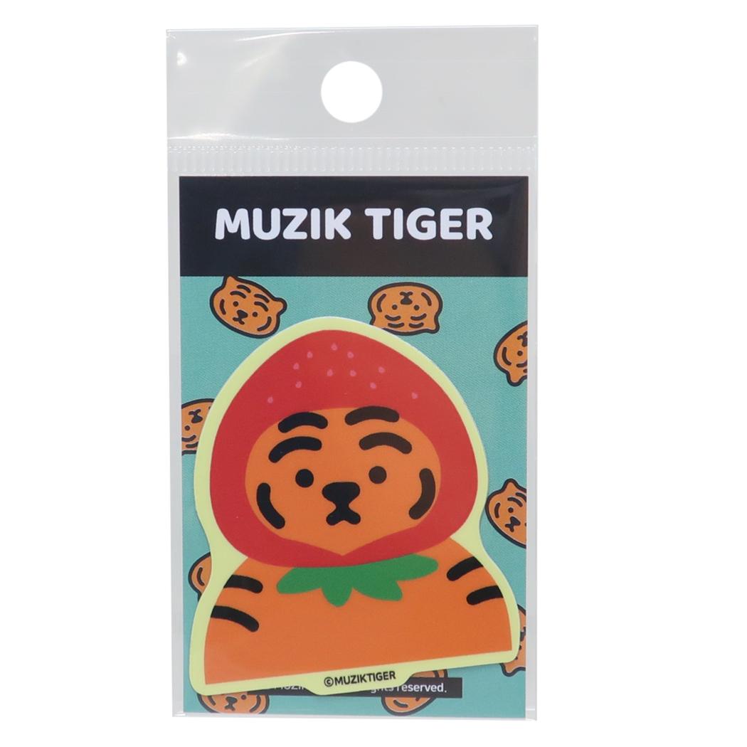 ダイカットミニステッカー ダイカットシール MUZIK TIGER ムジークタイガー いちご ゼネラルステッカー 耐水耐光 デコステッカー メール便可