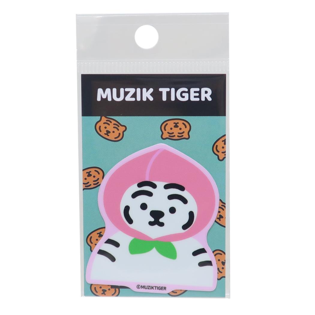 ダイカットミニステッカー ダイカットシール MUZIK TIGER ムジークタイガー 桃 ゼネラルステッカー 耐水耐光 デコステッカー メール便可