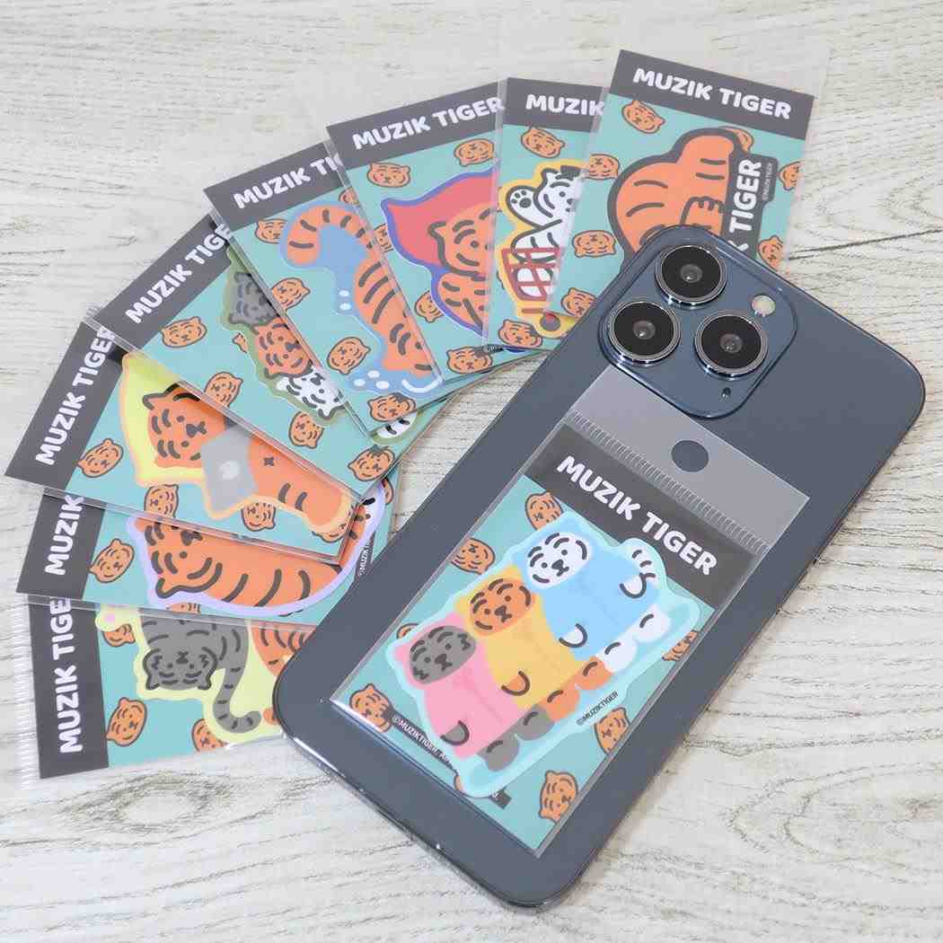ダイカットミニステッカー ダイカットシール MUZIK TIGER ムジークタイガー 集合 ゼネラルステッカー 耐水耐光 デコステッカー メール便可