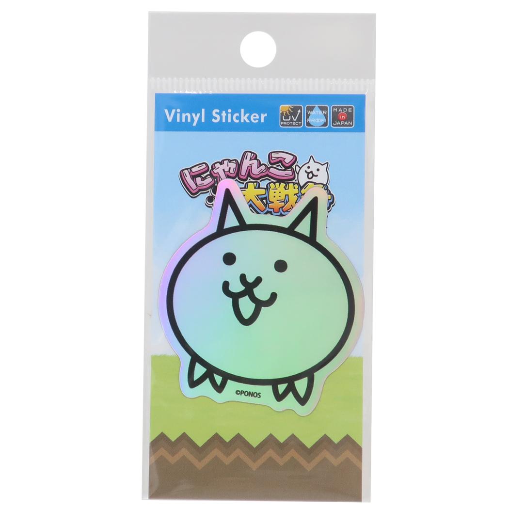 ホログラムステッカー キャラクターステッカー にゃんこ大戦争 ネコ ゼネラルステッカー 耐光耐水 メール便可