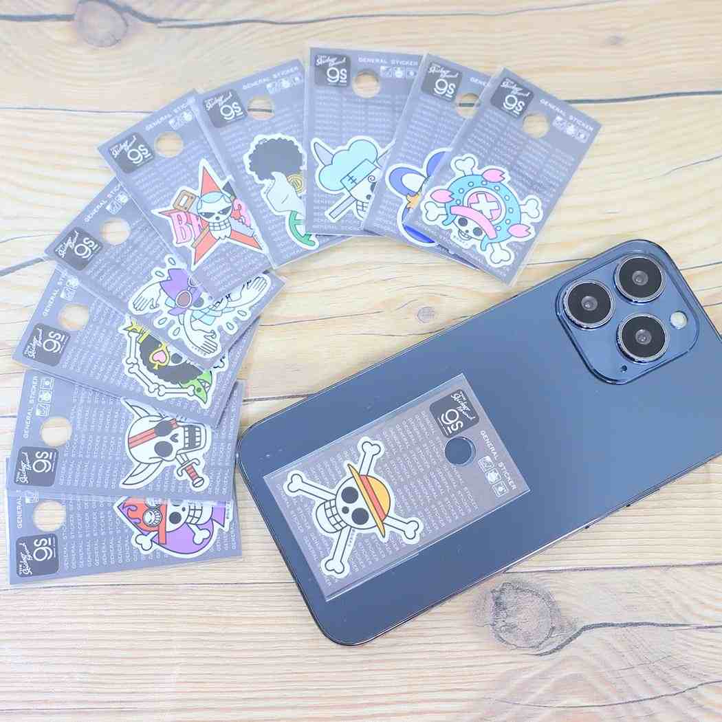 ダイカットミニステッカー ビニールシール ワンピース サンジ海賊旗 少年ジャンプ ゼネラルステッカー 耐水耐光 デコステッカー アニメメール便可