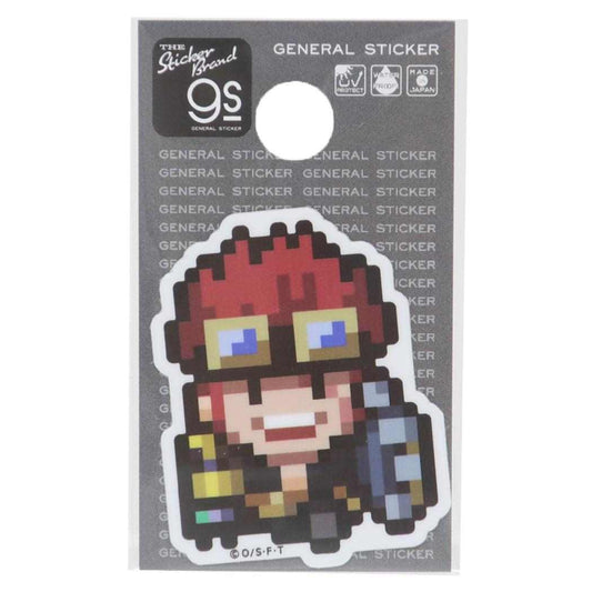 ダイカットミニステッカー ビニールシール ワンピース ピクセル Sサイズ キッド 討ち入り衣装 少年ジャンプ ゼネラルステッカー 耐水耐光 デコステッカー アニメメール便可